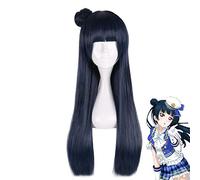 Perruque Tsushima Yoshiko amour en direct soleil Cosplay perruque bleu cheveux synthétiques LoveLive soleil Cosplay Tsushima Yoshiko