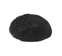 Perruque Unité de système prothèse capillaire OCT cheveux humains perruque toupet avant dentelle 6 pouces for hommes(1B)
