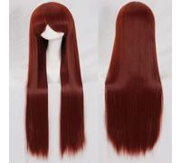 Perruque universelle pour Halloween, Noël, fête, déguisement, cosplay, 100 cm, couleur longue et raide Cos Animation Haute Température Fil 099 Couleur : Rose Net 032 [1 mètre]