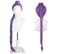 Perruque Vibrante De Twin Tails Anime Rose Rose Avec Frange, Longue Queue De Cheval Droite Pour Les Femmes Halloween Et Daily Cosplay Utilisation C