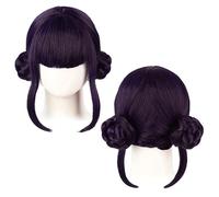 Perruque Vibrante De Twin Tails Anime Rose Rose Avec Frange, Longue Queue De Cheval Droite Pour Les Femmes Halloween Et Daily Cosplay Utilisation B