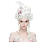 Perruque Victorienne pour Femme Costume colonial vintage du 18e siècle pour | Perruques années 60 accessoires cosplay Pour mascarade de rôle bal fête célébration carnaval scène