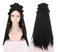 Perruque Vintage Perruque De Modélisation Hanfu Chinois Style Ancien Perruque Multi-usage Ancien Costume Entier Perruque Chapeau Produit Personnalisé (Color : Wig C)