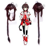 Perruque Vocaloid3 pour Halloween, fête de Noël, première musique, Zheng Ling, Chine, Le Zheng Ling, 130 cm
