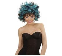 Perruque - WIDMANN - Steamy - Noire et Bleue - Mixte - Adulte