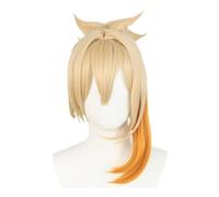 Perruque Yoimiya Cosplay Anime, Perruques Cheveux Courts Pour Femmes Pour Accessoires De Fête Costumée D'halloween