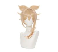 Perruque Yoimiya de Game Genshin Impact - Faux cheveux blonds et oranges - Pour femme - Pour Halloween et jeux de rôle
