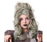 Perruque Zombie Femme - Vert - Adulte - Idéale pour soirée déguisée