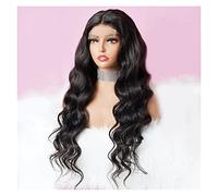 Perruques 12-28 pouces corps vague fermeture perruque indien cheveux humains dentelle perruque pré-plumé avec bébé couleur des cheveux Bodywave perruque for les femmes 150 Perruque dames(Color:4x1 Lac