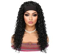 Perruques à ondes profondes, perruque à onde profonde cheveux humains - Perruques en dentelle à boucles longues humaines avec capuchon en maille respirant - Heads-Heads Fashion Extensions de cheveux r