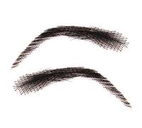 perruques à sourcils, perruque pour les yeux, perruques à sourcils pour femmes, yeux fabriqués la main - faux 3D invisibles pour hommes et femmes, 7x1 cm (1 paire)