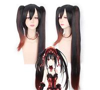 Perruques Anime DATE un cauchemar en direct Tokisaki Kurumi longue perruque Cosplay femmes cheveux synthétiques Halloween fête Costume perruques + bonnet de perruque