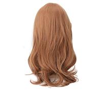 Perruques avec Frange, Longue Perruque avec une Frange Brown Long Wig avec un Coup pour Halloween Party Women Long Wig High Temperature Synthetic Fiber Cosplay For Girls Use Use Party