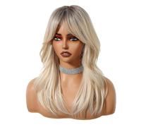 Perruques blondes pour femmes, femmes perruques de cheveux naturels - Perruques longues blondes ondulées | Coiffes synthétiques bou s de 20 pouces pour les mariages à usages quotidiens Dates Témère