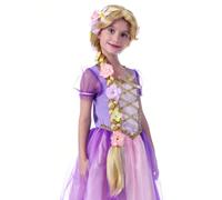 Perruques blondes Rapunzel longues et magnifiques pour les filles | Idéal pour les fêtes costumées à thème princesse, le cosplay et les événements de contes de fées Fibre haute température