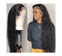 Perruques Bouclés 360 Lace Front Perruques de Cheveux Humains 16-34" Transparent Dentelle Frontale Perruques Sans Colle Vague Profonde Dentelle Perruque avec Bébé Cheveux Brésiliens Remy Cheveux Perru