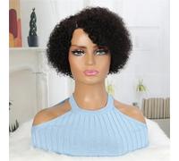 Perruques Brésiliennes Bouclées De Cheveux Humains Avec Bang Perruque Courte Bob Faite Perruques Pour Les Femmes Side Part As Photo#150 percent