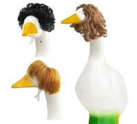 Perruques Canard Porche, 3 Pièces Perruque Drôle Canard De Porche Pour Jeu De Rôle, Coiffe Décorative Accessoire Capillaire pour Fêtes de Pâques Noël Mariage