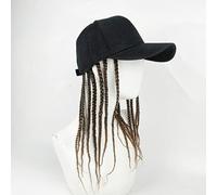 Perruques Chapeau de perruque tressé moyen long for hommes, une pièce, for un usage quotidien et style décontracté Perruque dames(Multi-colored)