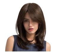 Perruques Cheveux Humains Hair Replacement Wigs Synthetic Dark Brown Wig Long Wave Wigs For Women 150% Density Hair Wig Cheveux Humains Tressage De Cheveux