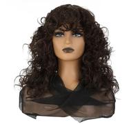 Perruques Cheveux Humains Perruques petites perruques bouclées perruques de style européen et américain cheveux bouclés cheveux mi-longs couvre-chef complet perruques cheveux Perruque Décorative Cospl