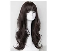 Perruques Cheveux Humains Remplacement des cheveux Perruques complets coiffure bouclée Big Wave Hairstyle Air frange parfait for les fêtes de tous les jours Cheveux Humains Tressage De Cheveux
