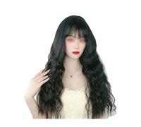 Perruques Cheveux Humains Remplacement des cheveux perruques longues boucles de cheveux bouclés perm roll laine réaliste Réparation de visage de tempérament parfait for les fêtes de tous les jours Per