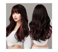 Perruques Cheveux synthétiques Lolita Perruques Résistant À La Chaleur Ombre Blond À Rose Long Ondulé Blonde Perruques for Femmes Quotidien Cosplay Hot Love Perruque dames(MW9081-1)