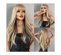 Perruques Cheveux synthétiques Lolita Perruques Résistant À La Chaleur Ombre Blond À Rose Long Ondulé Blonde Perruques for Femmes Quotidien Cosplay Hot Love Perruque dames(MW0313-1)