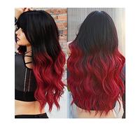 Perruques Cheveux synthétiques Lolita Perruques Résistant À La Chaleur Ombre Blond À Rose Long Ondulé Blonde Perruques for Femmes Quotidien Cosplay Hot Love Perruque dames(MW9087-1)