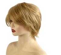 Perruques complètes synthétiques respirantes blondes courtes fibres chauffantes pour une usure prolongée jusqu'à 8 heures Perruques synthétiques volumineuses courtes