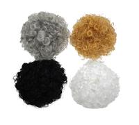 Perruques confortables pour animaux domestiques - Coiffure oie - Design afros - Couvre-tête et festival - Accessoire en fibre