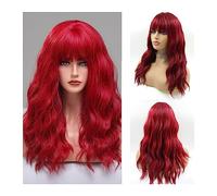 Perruques, cosplay, perruques en fibre résistante à la chaleur, perruques synthétiques longues brunes ombrées pour femmes, cheveux naturels, perruques ondulées, partie moyenne, perruque féminine (C
