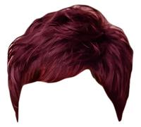 Perruques courtes pour femmes noires, perruques courtes pour femmes noires 7, 87 Claret, soie haute température douce et confortable pour filles