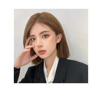 Perruques Couvre-tête complet en fibre synthétique tissée haute température, longueur épaules, à la mode for cheveux courts Perruque dames(740-light brown)