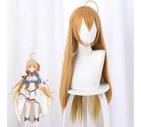 Perruques d'anime princesse Connect Re: perruques de Cosplay de plongée pecorine femmes jaune dégradé longs cheveux synthétiques perruque de Costume Pecoriinu 499B