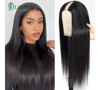 Perruques De Cheveux Humains Droites En U Pour Femmes Perruques De Cheveux Humains Droites Brésiliennes Densité Perruques De Cheveux Humains En Forme De U - Type U Part Wig-28 Pouces