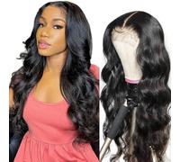 Perruques de cheveux humains ondulés 13 x 6 for femmes noires, perruque frontale en dentelle transparente HD 14-40 pouces, cheveux Remy bouclés, perruque en dentelle for filles, usage quotidien(22inch