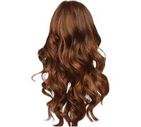 Perruques de cheveux humains pour femme - Cheveux courts bouclés mélangés avec un bandeau doré - Convient pour les perruques blondes - Perruque blonde au carré (noir, taille unique)