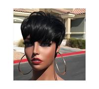 Perruques de cheveux Perruques courtes en cheveux humains for femmes noires, perruques droites au carré for un usage quotidien