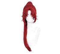 Perruques De Cosplay Anime Pour Femmes Pour Perruque Longue Queue De Cheval Rouge Himekawa Taiki Avec Frange Pour Costume De Fête D'halloween