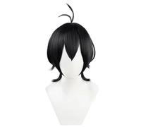 Perruques De Cosplay Anime Pour Hommes Pour Chinen Miya Cheveux Synthétiques Noirs Courts Résistants À La Chaleur Fête De Noël Halloween