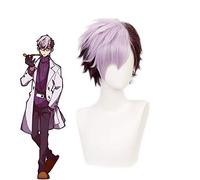 Perruques de Cosplay Hanako-kun liées aux toilettes Tsuchigomori Mix perruque de cheveux synthétiques courts violet Costume d'anime perruque de jeu de rôle
