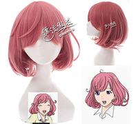 Perruques de Cosplay Noragami Ebisu Kofuku pour femmes court bouclés faux cheveux perruque 30 cm résistant à la chaleur synthétique Anime dessin animé perruque rose