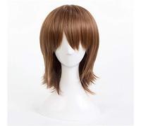 Perruques de Cosplay Persona 5 Goro Akechi en lin court gris foncé perruque de cheveux synthétiques résistante à la chaleur + bonnet de perruque