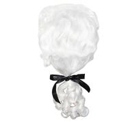 Perruques de juge historique masculin perruques bouclées pour hommes juges coloniaux perruques d'Halloween accessoires de fête