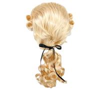 Perruques de juge historique masculin perruques bouclées pour hommes juges coloniaux perruques d'Halloween accessoires de fête