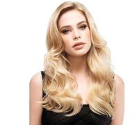 Perruques d'Halloween 65cm / 26 "Wig Fashion de la perruque féminine Long Big Wavy Wavy résistant à la chaleur Light Blonde for femmes Cosplay Party Party Wear Gold/A (Couleur : A)