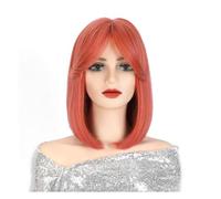 Perruques En Cheveux Naturels Couvre-tête de perruque, perruque universelle Cos for femmes, couvre-tête complet à frange naturelle à la mode Perruques Pour Femmes(A)