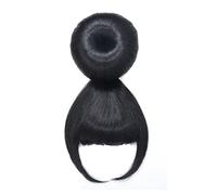 Perruques En Cheveux Naturels Perruques de remplacement de cheveux chignon rétro plus frange une perruque chignon parfait for les fêtes quotidiennes Perruques Pour Femmes(A)